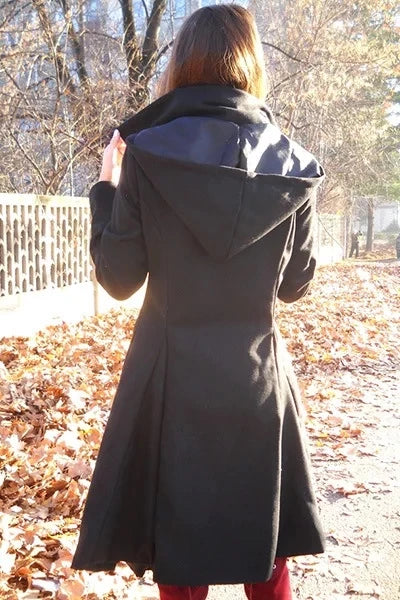 Women's Elegant Goth Trench Coat