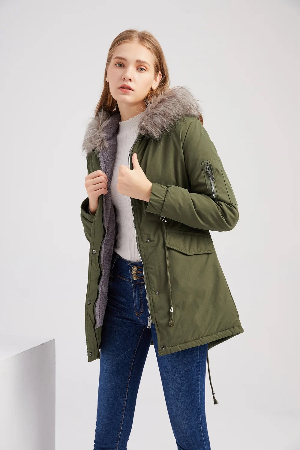 Parka Mujer Long Cold Coat for Women