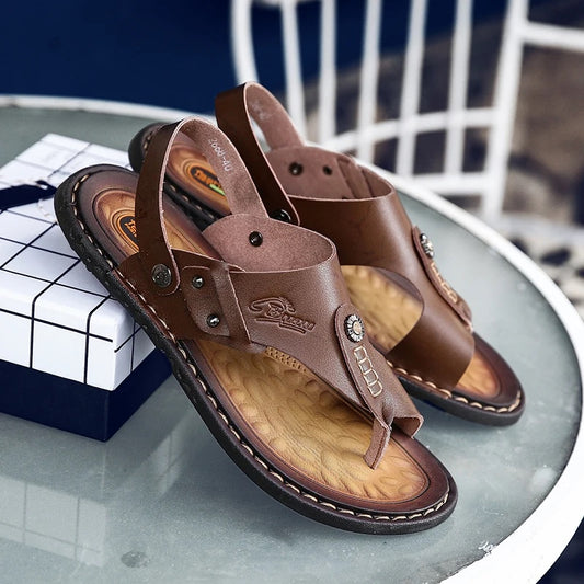 Men's Genuine Leather Summer Sandals