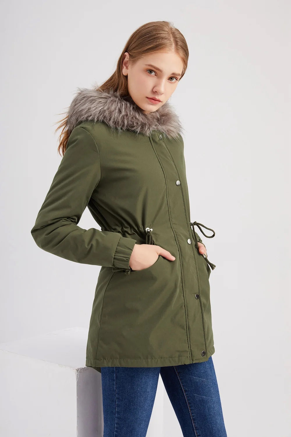 Parka Mujer Long Cold Coat for Women