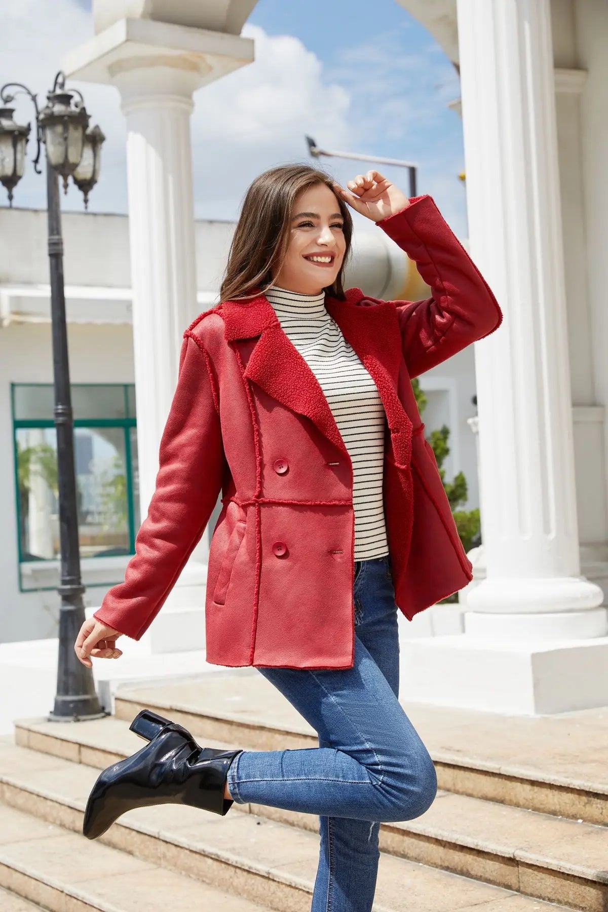 Suede Winter Jackets for Women