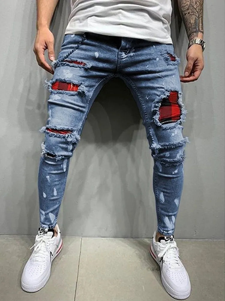 Heren Skinny Ripped Jeans