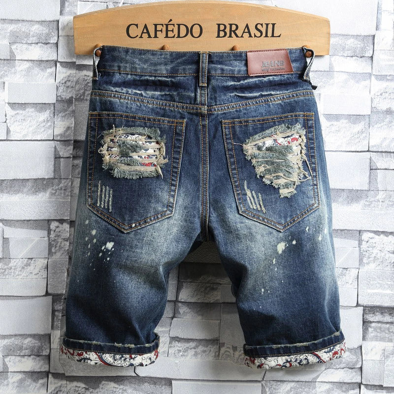 New Fashion Slim Fit Vintage Ripped Retro Jeans