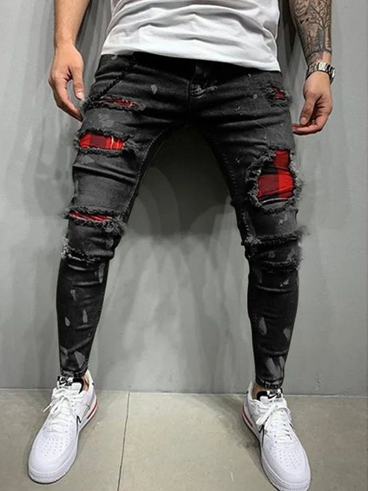 Men's Skinny Ripped Jean