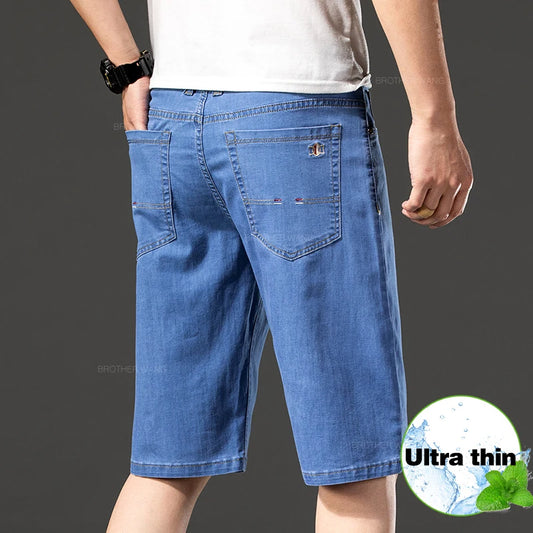 Zomer-denimshort voor heren