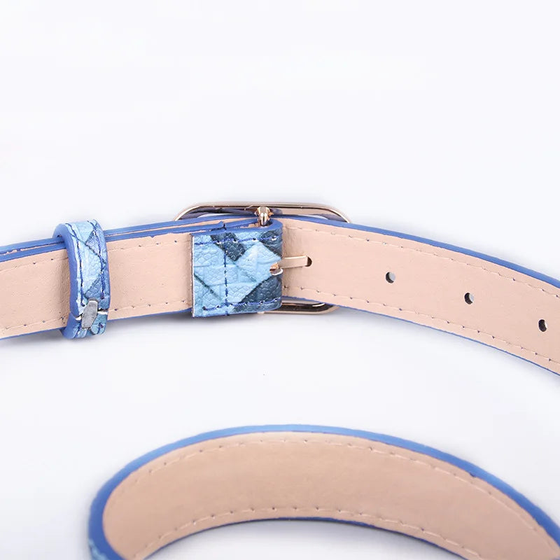 Ontgrendel jeugdige elegantie met een riem met geometrische print