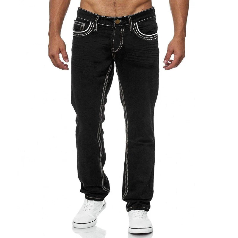 Designer Straight Jeans Men