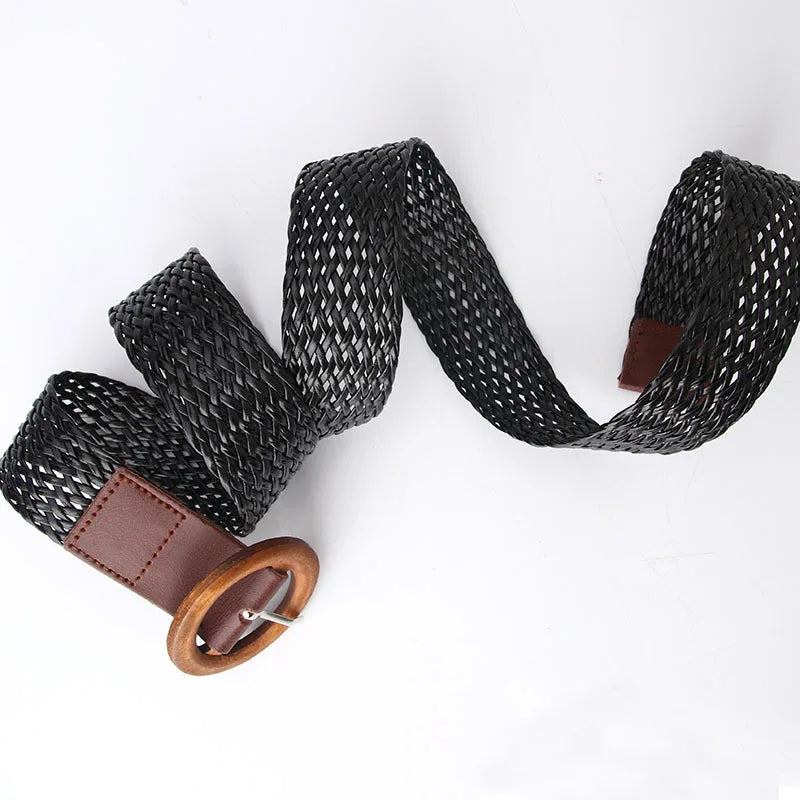 Braided Decorative Waistband Fashion Jeans Belt