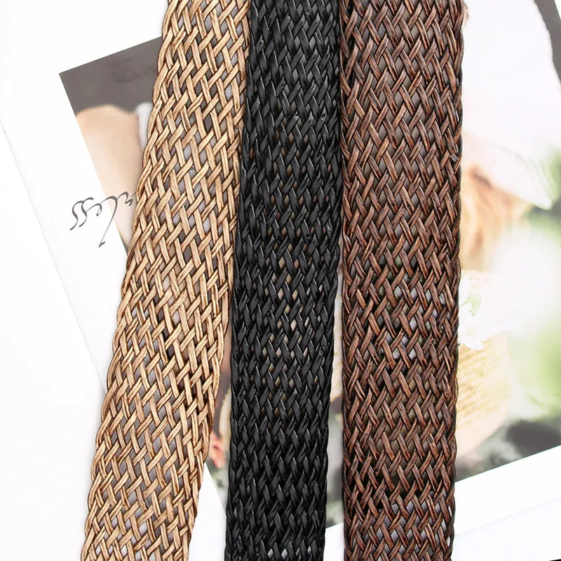 Braided Decorative Waistband Fashion Jeans Belt