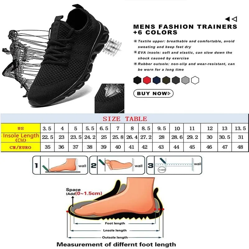 Experience comfort and style with breathable running shoes for men