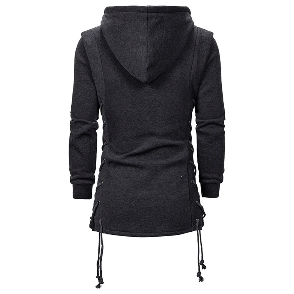 Slim Fit Donker Hoodie Jas