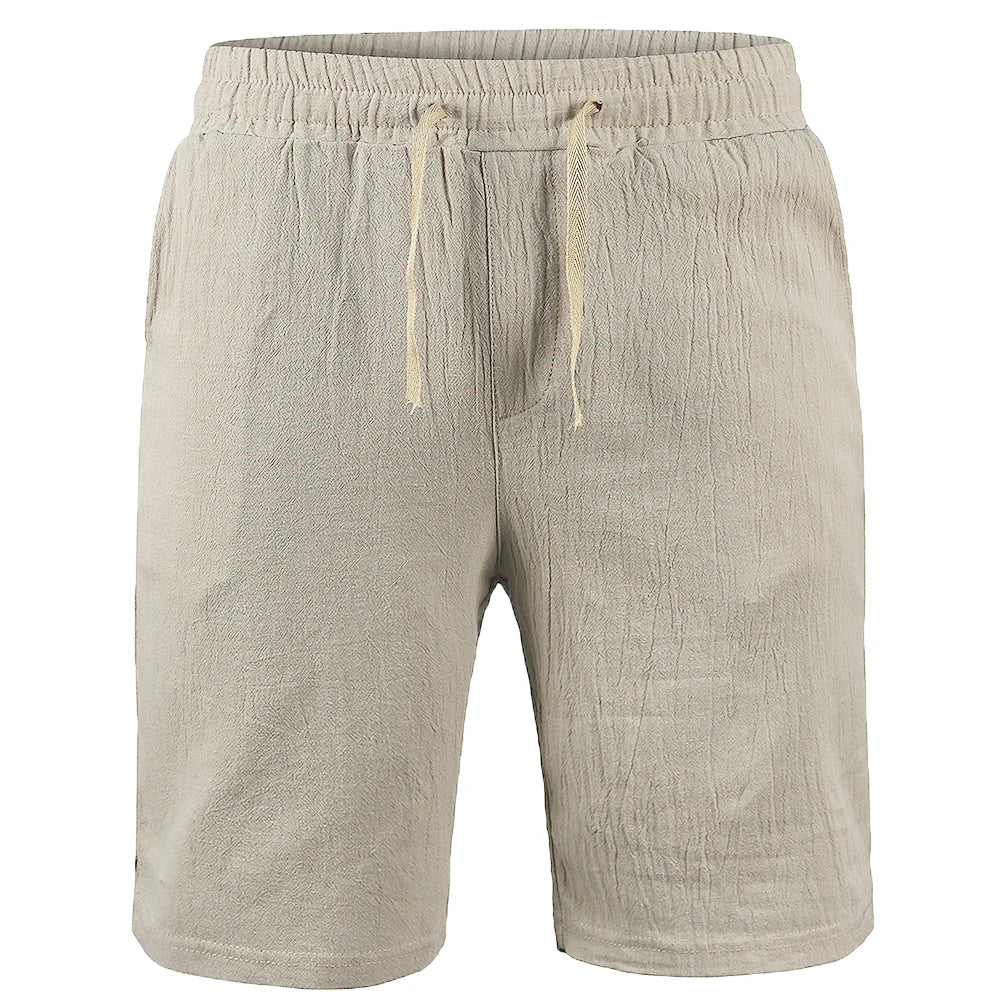 Summer Men's Cotton Linen Shorts