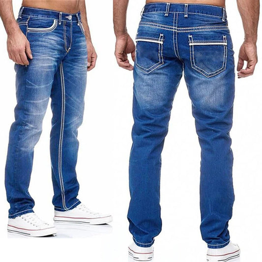 Designer Straight Jeans Heren