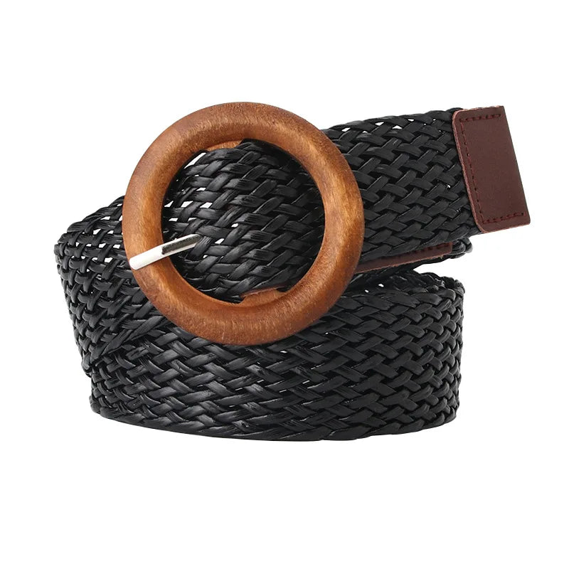 Braided Decorative Waistband Fashion Jeans Belt