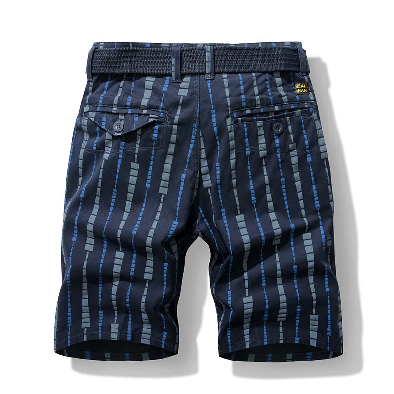 Summer New Men's Straight Cargo Shorts