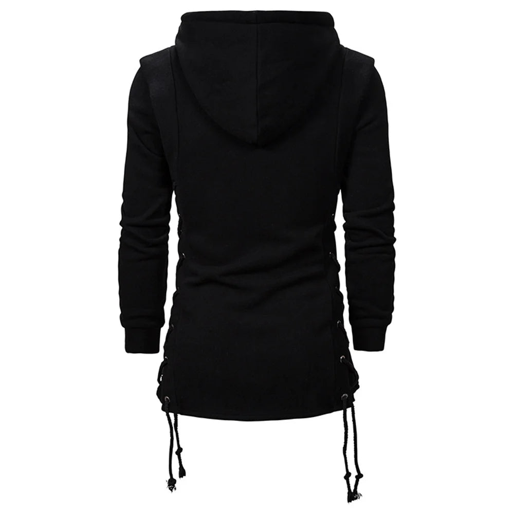 Slim Fit Donker Hoodie Jas