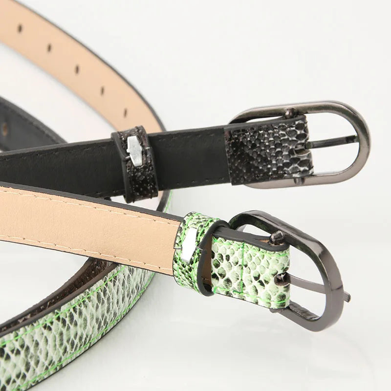 Transform your look with a custom snake pattern belt