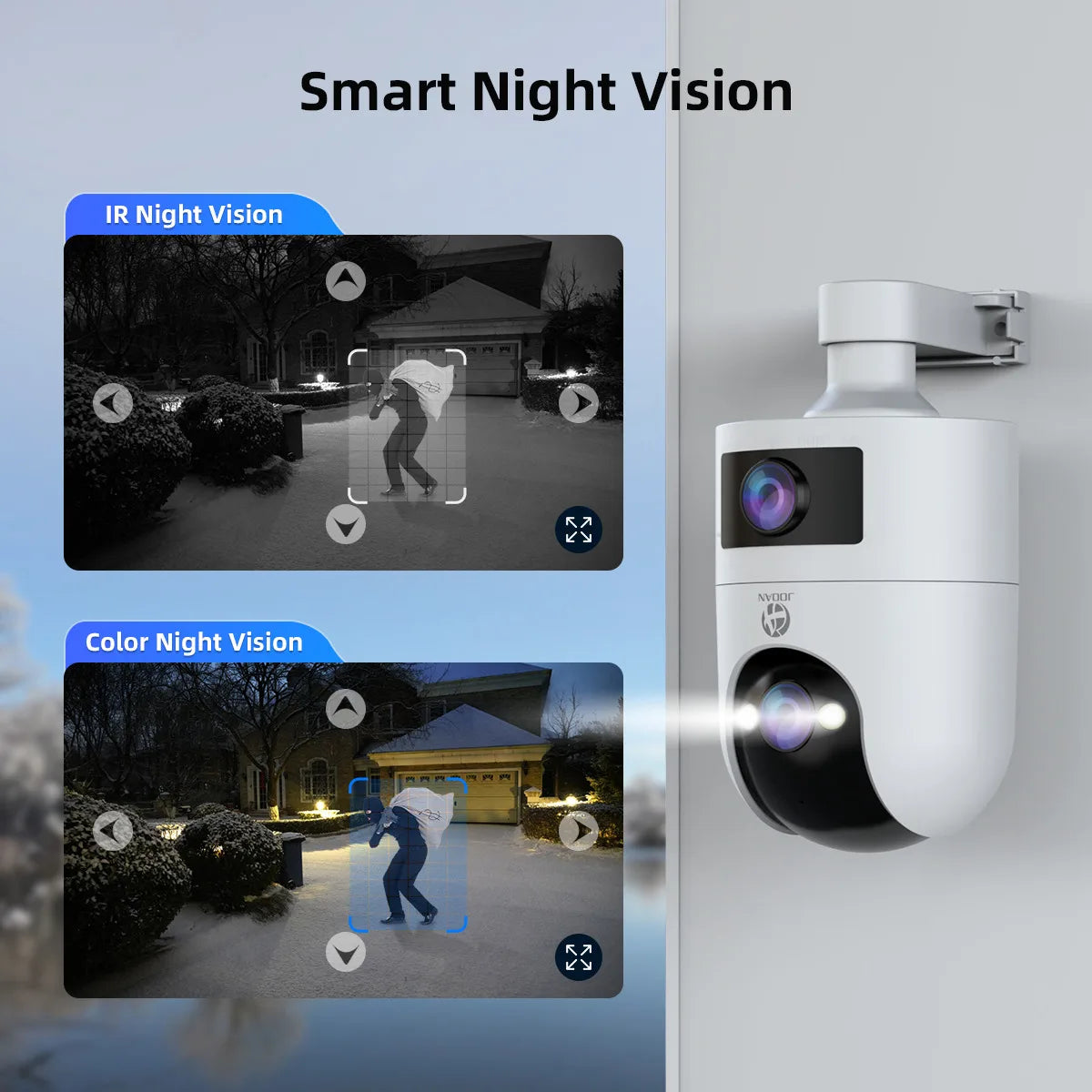 JOOAN 4K HD  PTZ Camera Indoor / Outdoor Dual Lens