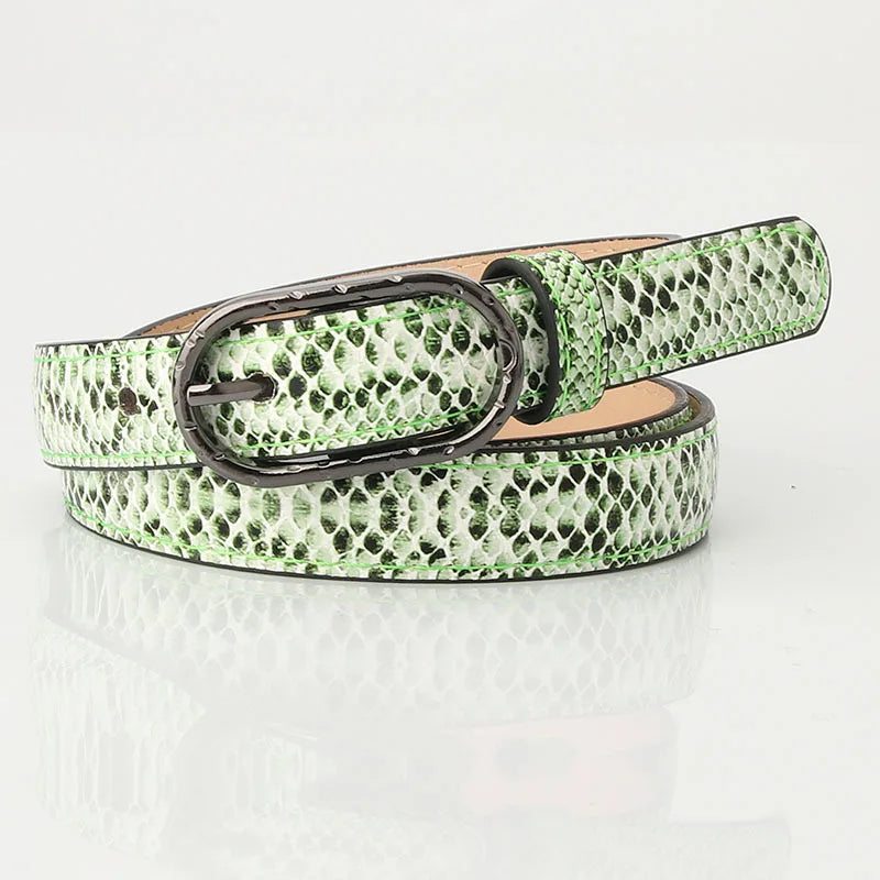 Transform your look with a custom snake pattern belt