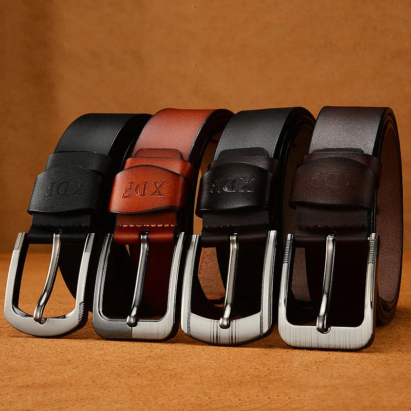 Microfiber leather men's belt