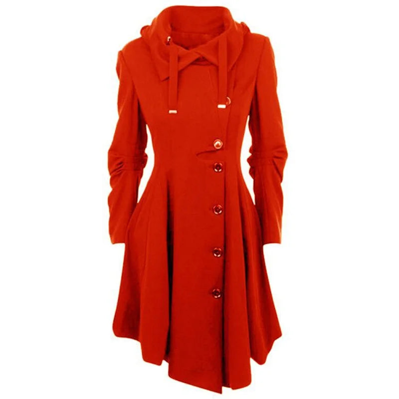 Women's Elegant Goth Trench Coat