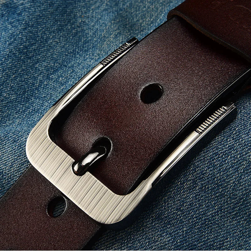 Microfiber leather men's belt