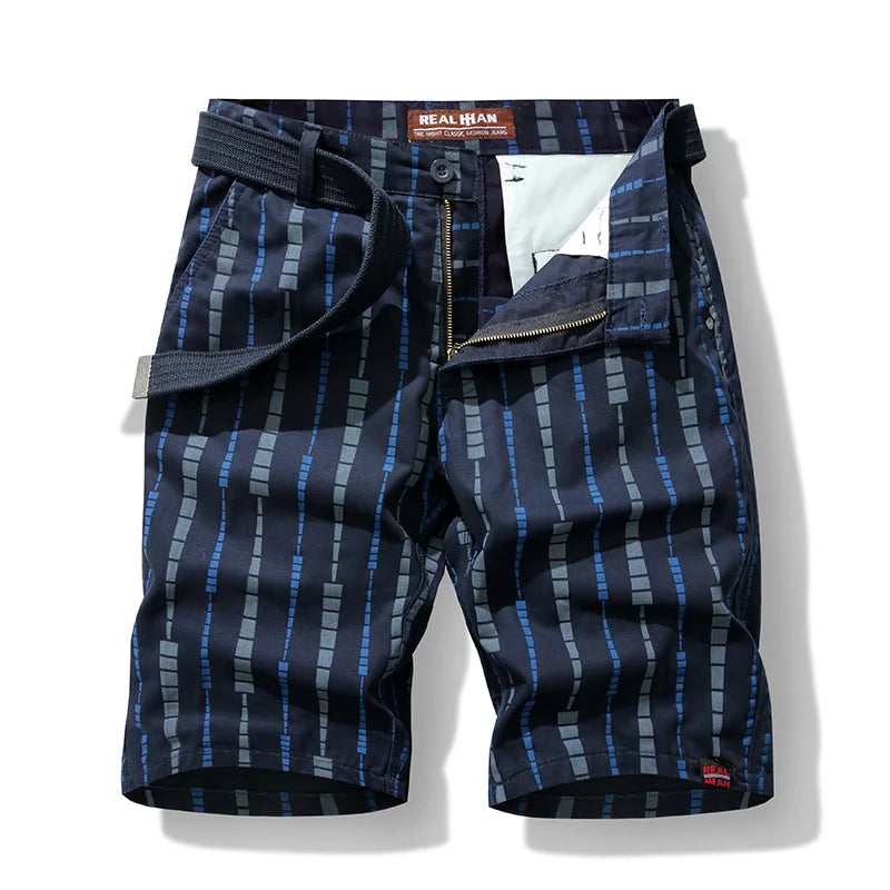 Summer New Men's Straight Cargo Shorts