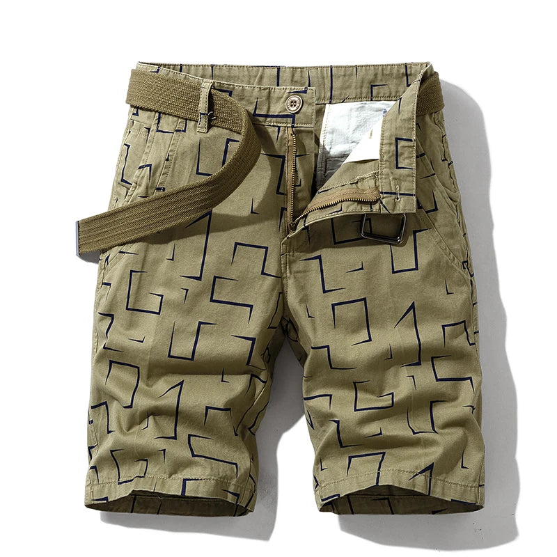 Summer New Men Printed Casual Shorts