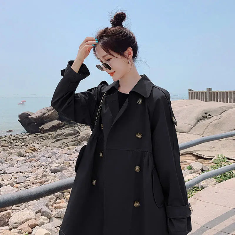 A-line Trench Coat for Women