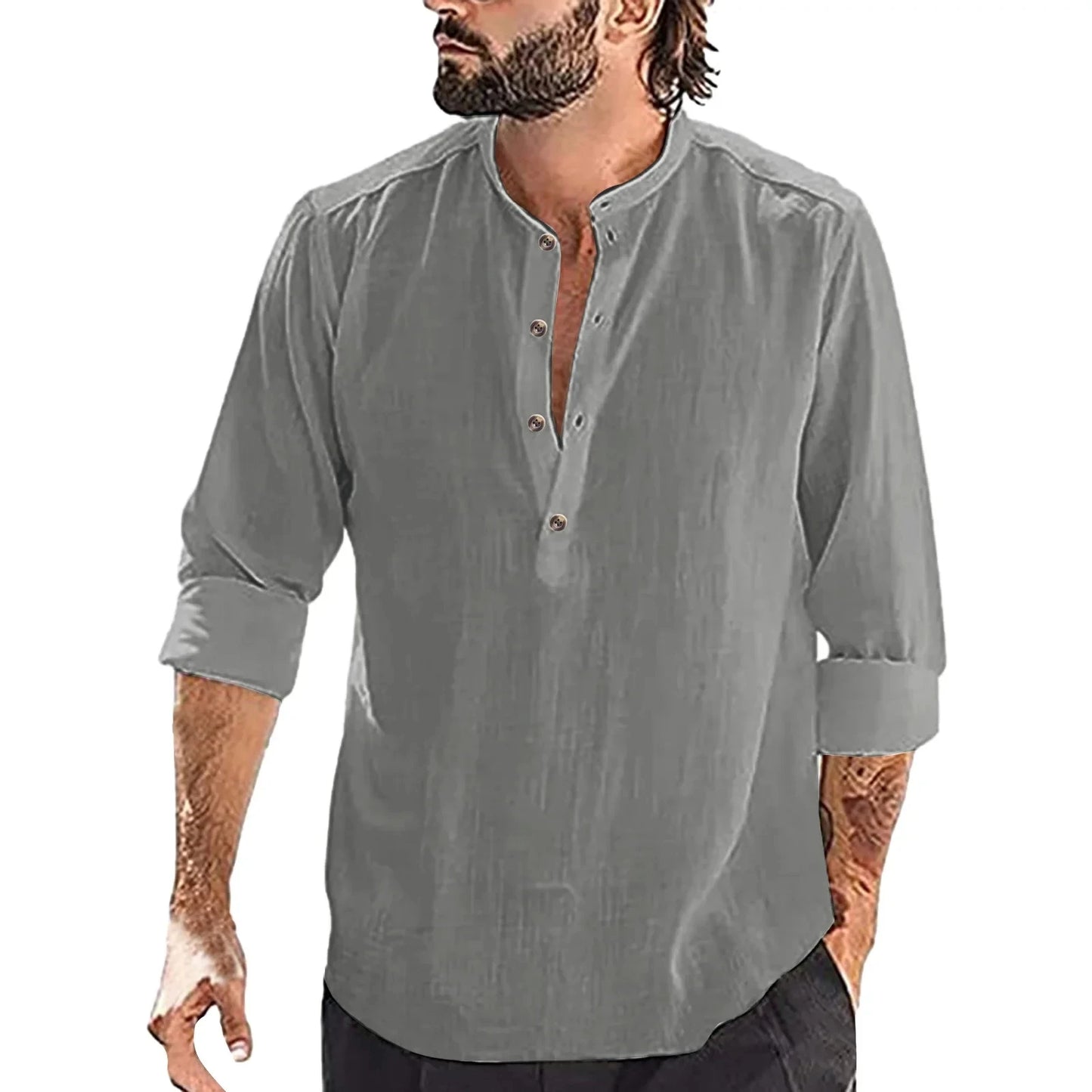 Men's Shirt Cotton Linen