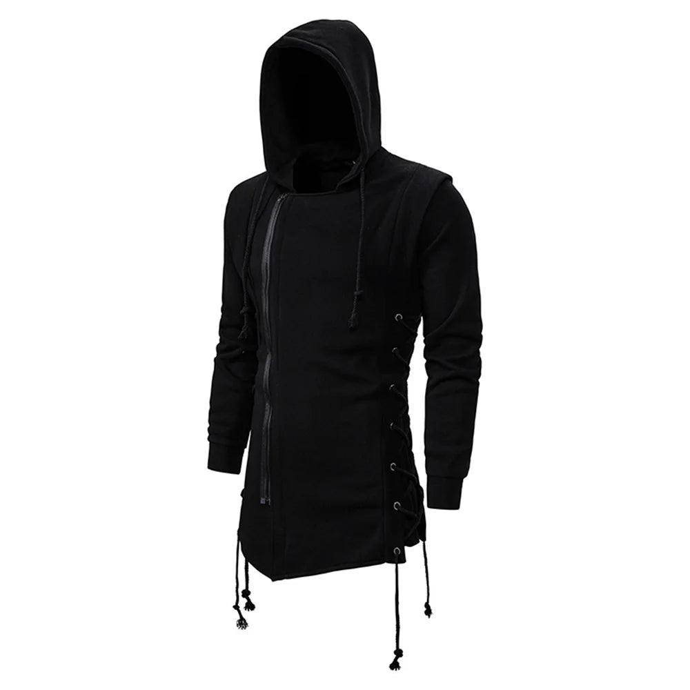 Slim Fit Donker Hoodie Jas