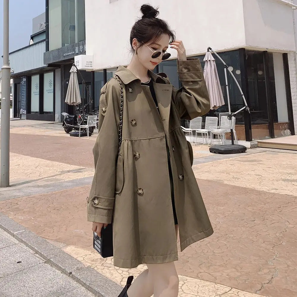 A-line Trench Coat for Women