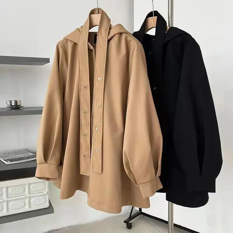 Style Hooded Trench Coat