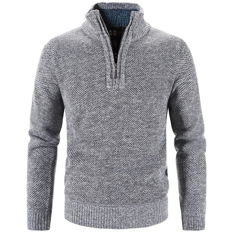 Winter men's fleece thicker sweater