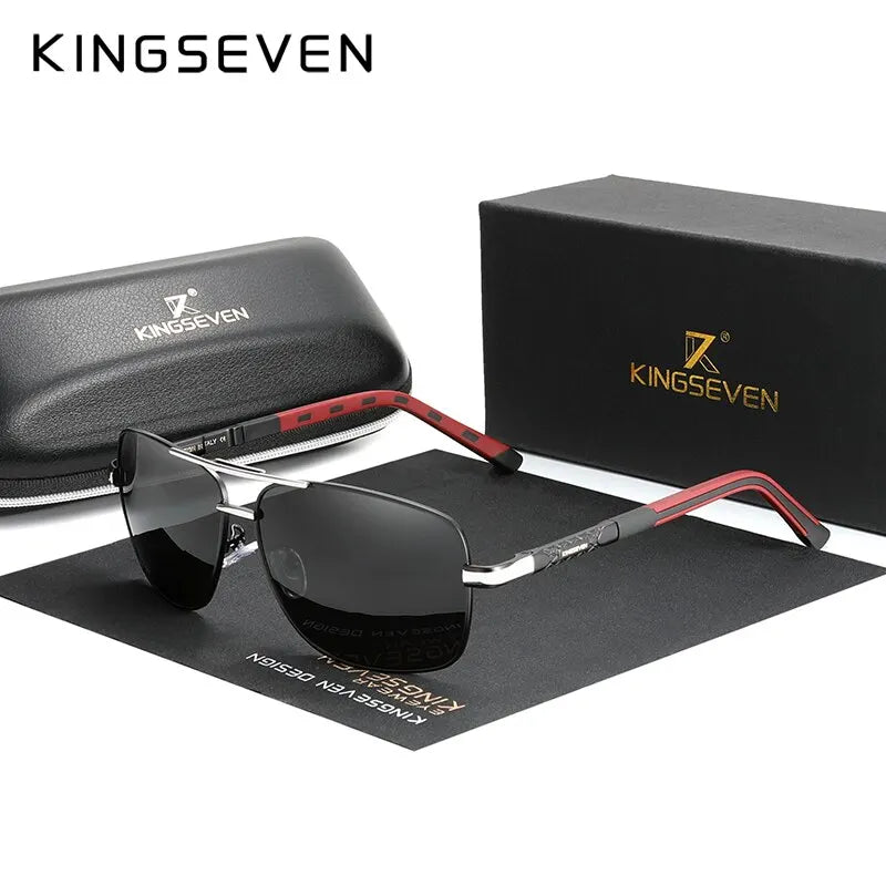 KINGSEVEN Aluminium Pilot HD Gepolariseerde Zonnebril Heren Dames Mode