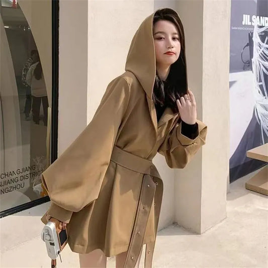 Style Hooded Trench Coat