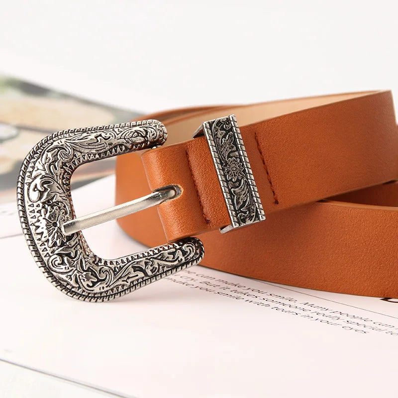 Upgrade your style with our 2.8cm fashion belt for women