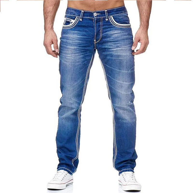 Designer Straight Jeans Men