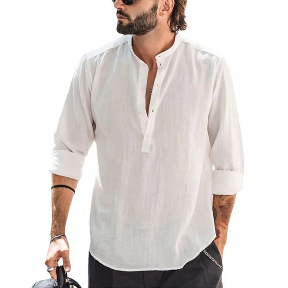 Men's Shirt Cotton Linen