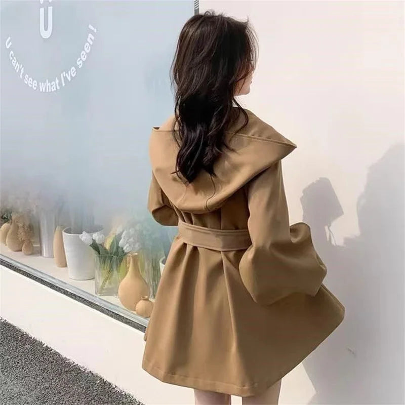 Style Hooded Trench Coat