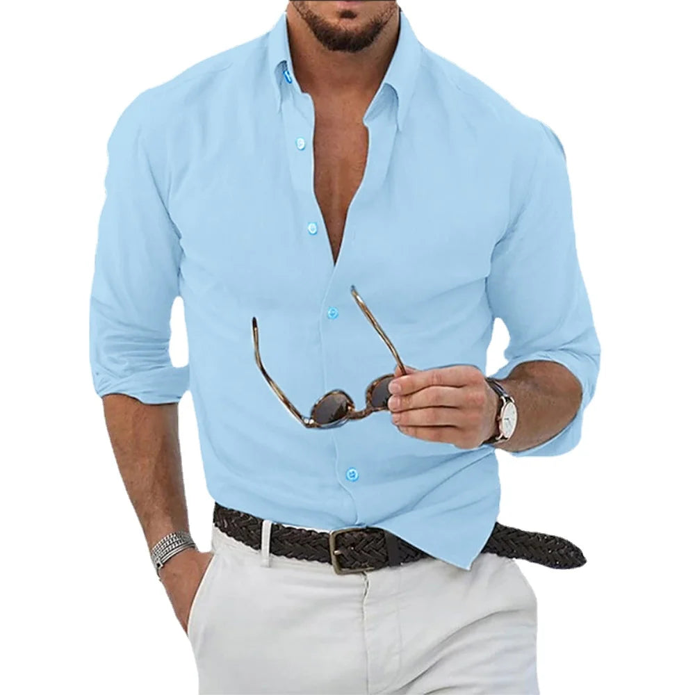 Cotton Linen Men's Shirts