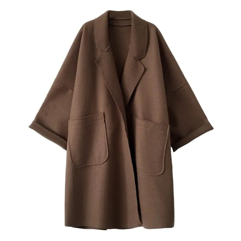 Women's Winter Elegant Woolen Trench Coat