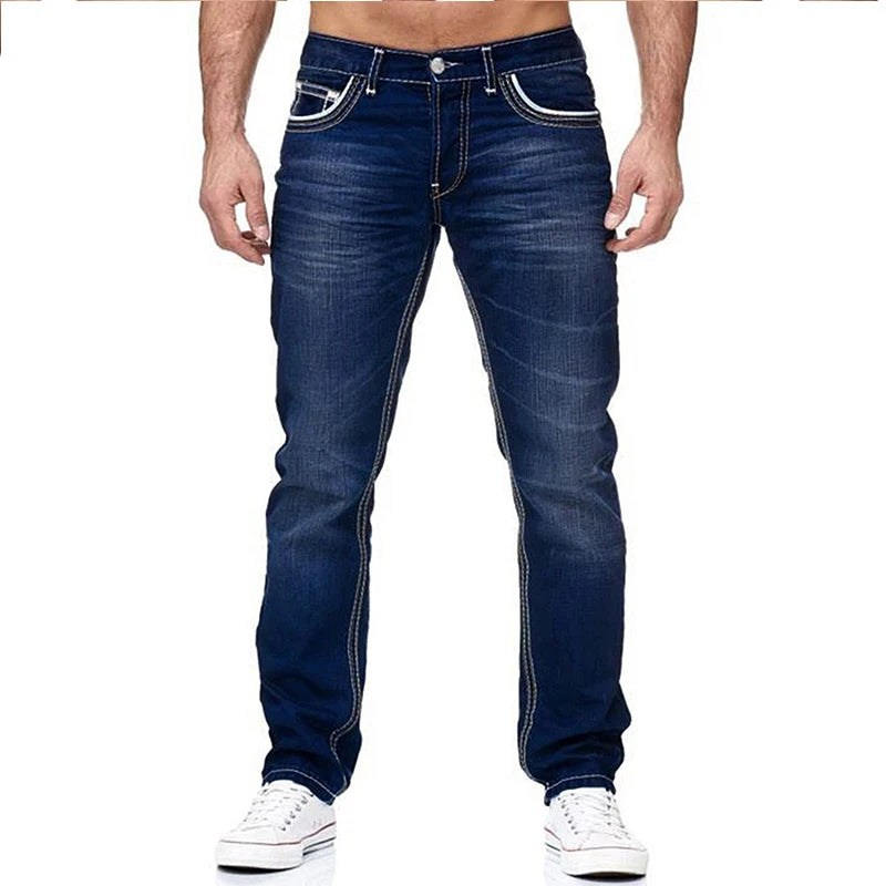 Designer Straight Jeans Men