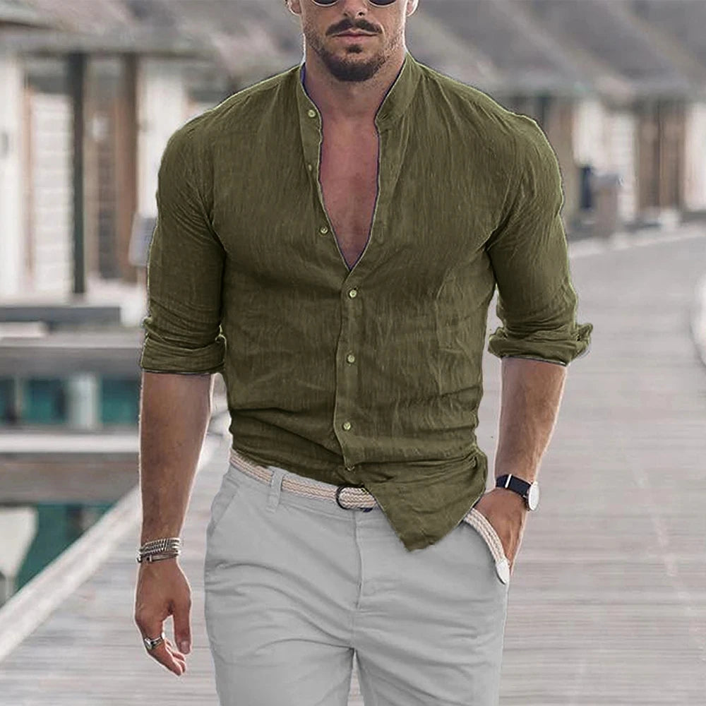 Men's Cotton Linen Shirt