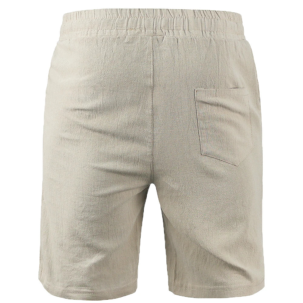 Summer Men's Cotton Linen Shorts