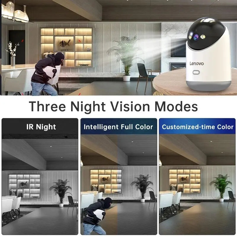 Beveilig uw huis met Lenovo 3MP WiFi PTZ-camera