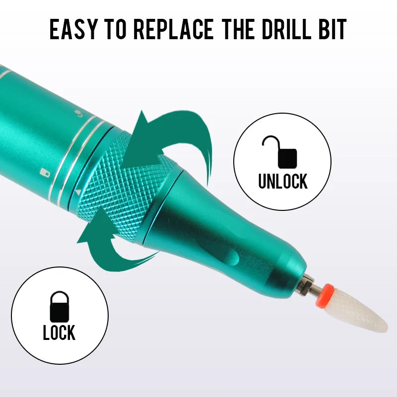 35000RPM Rechargeable Nail Drill Machine