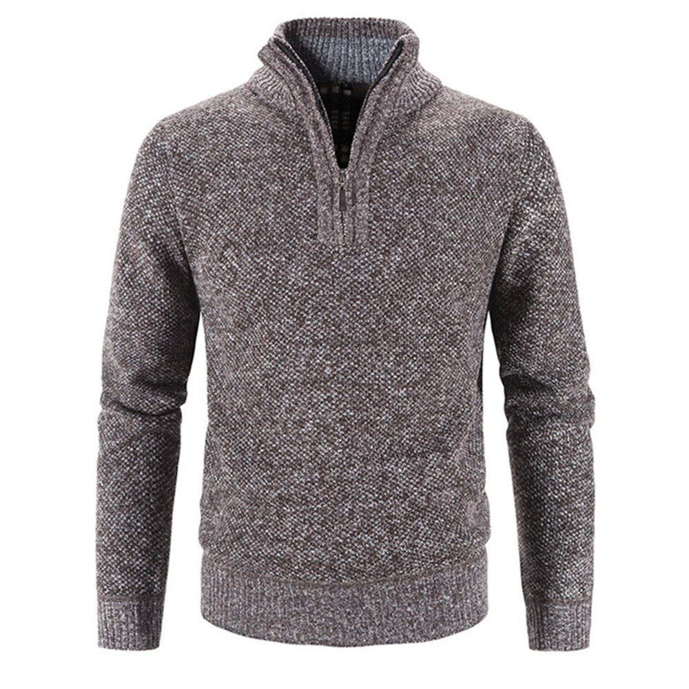 Winter men's fleece thicker sweater