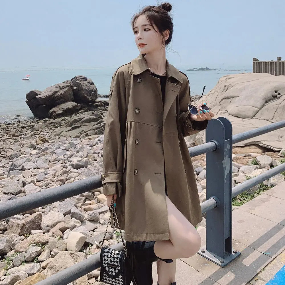 A-line Trench Coat for Women