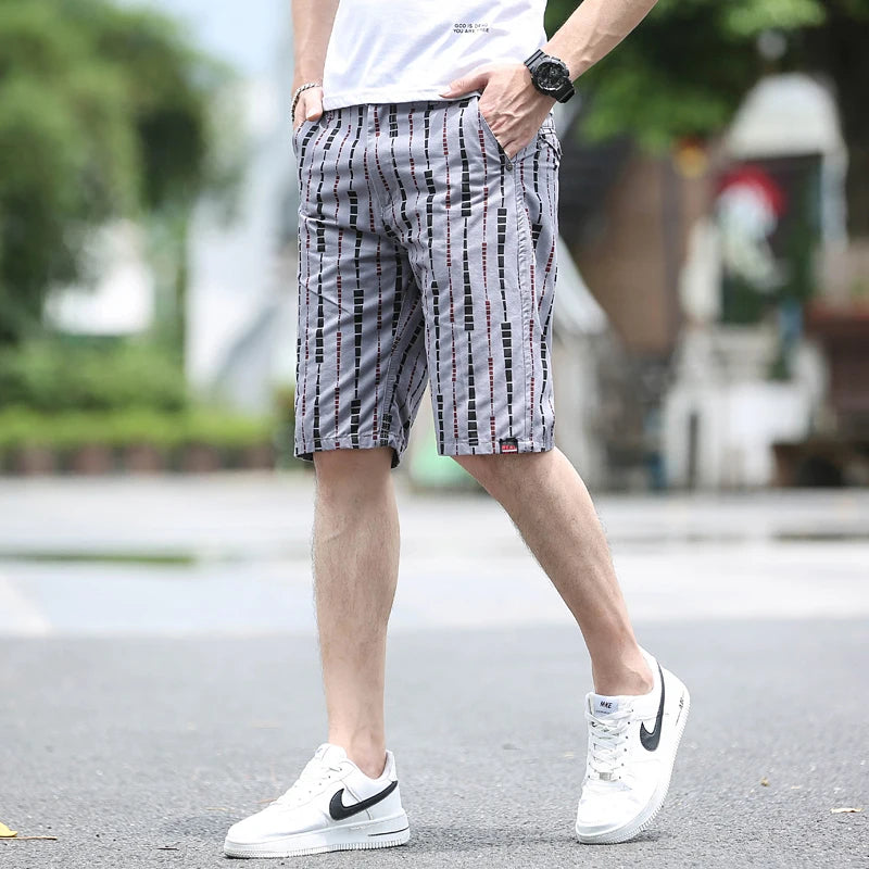 Summer New Men's Straight Cargo Shorts